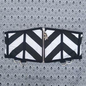 Killstar chevron corset belt